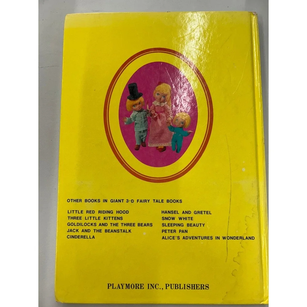 Peter Pan Giant 3-D Fairy Tale Book Playmore 1970s‎ Classic Children's